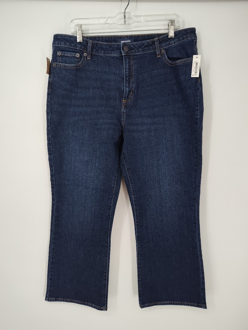Amazon Essentials New With Tags Dark Blue Cropped Ankle Jeans Women's Size 14